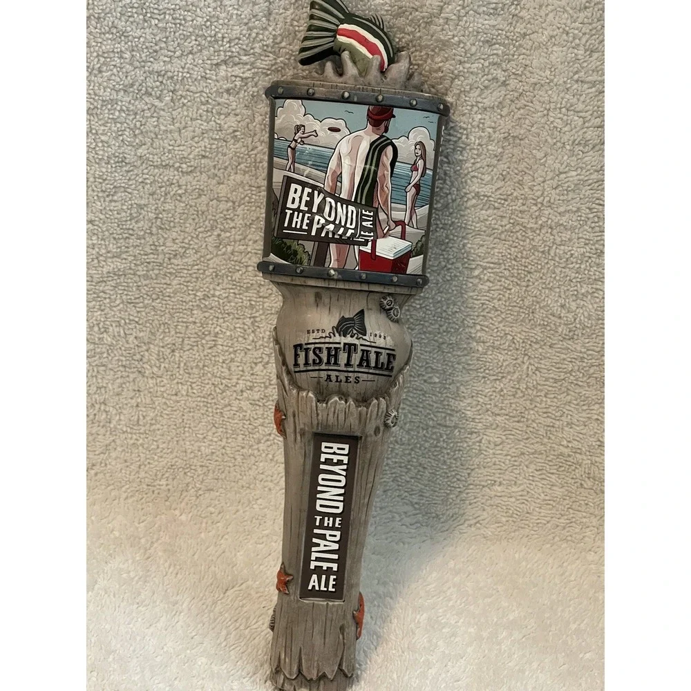 FISH TALE ALES Beyond The Pale draft beer tap handle.‎